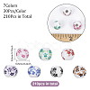 CHGCRAFT 210Pcs 7 Colors Handmade Porcelain Beads PORC-CA0001-16-2