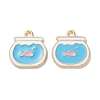 Alloy Enamel Pendants ENAM-O001-11C-G-1