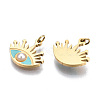 316 Surgical Stainless Steel Enamel Charms STAS-S116-382B-G-2