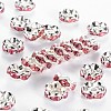 Brass Grade A Rhinestone Spacer Beads RSB030NF-07-1