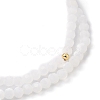 Faceted Glass Bead Stretch Bracelets BJEW-JB05488-02-3