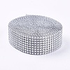 8 Rows Plastic Diamond Mesh Wrap Roll LS-OCOR-WH0048-01B-4cm-1