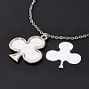 Sublimation Blank Aluminum Pendant Necklace NJEW-E020-02P-04-5