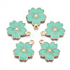 Alloy Enamel Pendants X-ENAM-S121-115F-1
