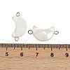 Natural Shell Moon Connector Charms STAS-D378-24P-3