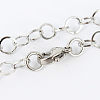 Tarnish Resistant 304 Stainless Steel Cable Chain Necklaces LS-MAK-N016-04P-1