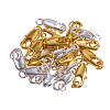 Brass Lobster Claw Clasps KK-CJ0001-35-4