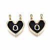 Alloy Enamel Charms X-ENAM-T012-02O-RS-2