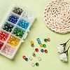 10 Colors Electroplate Glass Beads EGLA-JP0002-01B-8mm-6