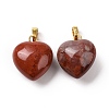 Natural Red Jasper Pendants G-I311-A25-G-1