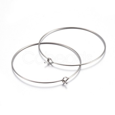 316 Surgical Stainless Steel Wine Glass Charms Rings STAS-L214-01G-1