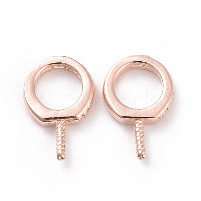 925 Sterling Silver Screw Eye Peg Bails X-STER-D035-42RG-1