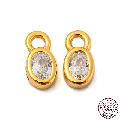 Real 18K Gold Plated 925 Sterling Silver Charms STER-K176-03C-G-1