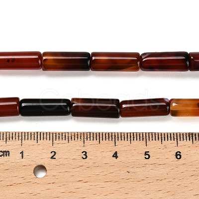 Dyed Natural Agate Beads Strands G-G203-01B-1