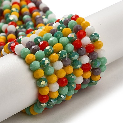 Glass Beads Strands EGLA-A034-M6mm-43-1