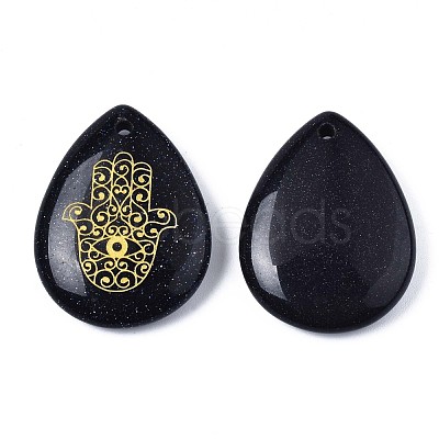 Natural & Synthetic Gemstone Pendants G-T122-73-1