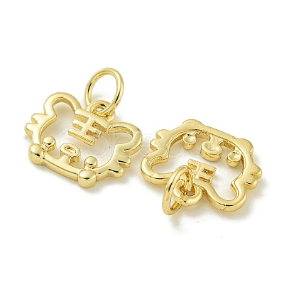 Rack Plating Brass Pendants KK-K386-01I-G-1