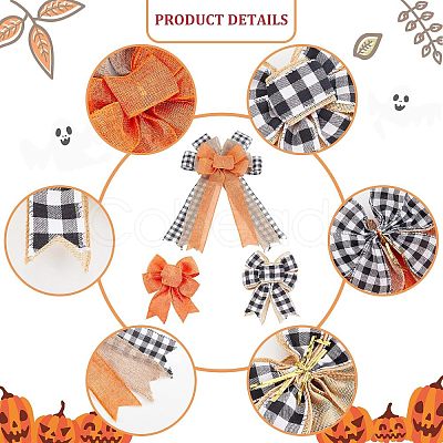 5Pcs 3 Style Ployester Bowknot Display Decoration DIY-CA0004-36-1