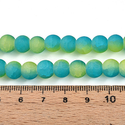 Crackle Glass Beads X1-GLAA-N009-8mm-10-1