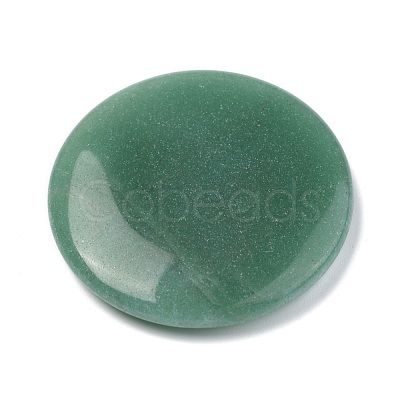 Chakras Themed Natural Green Aventurine Cabochons G-P001-22E-1