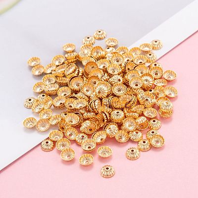 Brass Bead Caps KK-F824-030G-1