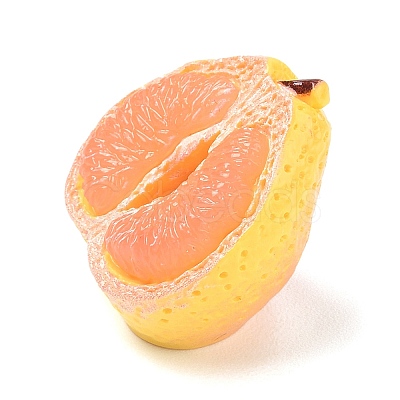 Opaque Resin Imitation Fruit Cabochons RE-CBA068D-03B-01-1