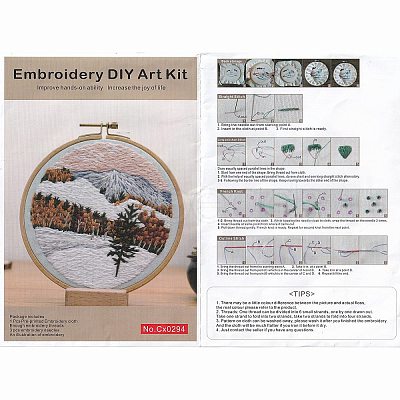 DIY Scenery Embroidery Kit DIY-O021-11B-1