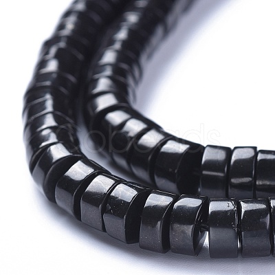 Natural Shungite Beads Strands G-L505-17A-1