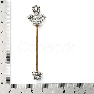Brass Screw Peg Bails KK-NH0008-02AS-1