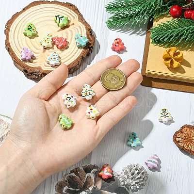 16Pcs 16 Colors Handmade Porcelain Beads PORC-CJ0001-13-1