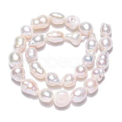 Natural Baroque Pearl Keshi Pearl Beads Strands X-PEAR-S020-F01-02-1