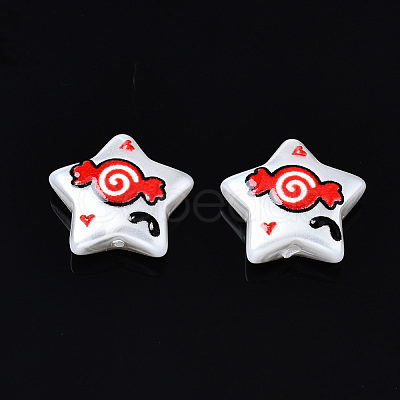 3D Printed ABS Plastic Imitation Pearl Beads KY-S168-010B-1