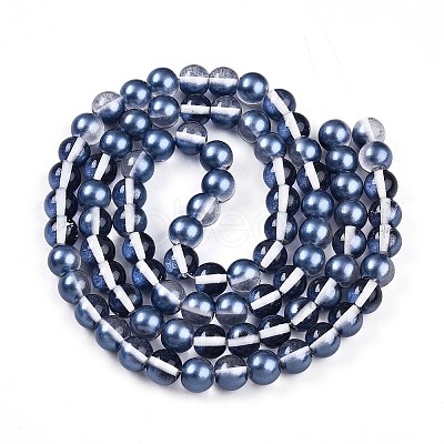 Baking Paint Transparent Glass Beads X1-DGLA-N011-10mm-08-1