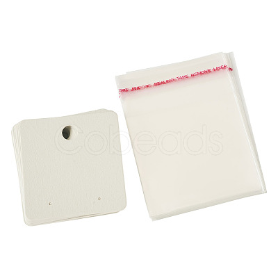 20Pcs Paper Earring Display Cards CDIS-TADJ0002-01D-1