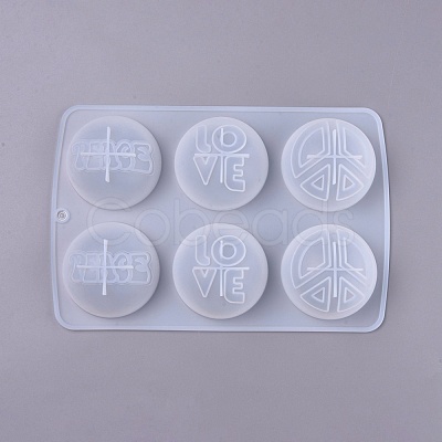 Word Love Silicone Molds DIY-K017-19-1