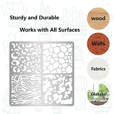 Animal Print Stainless Steel Cutting Dies Stencils DIY-WH0238-146-1