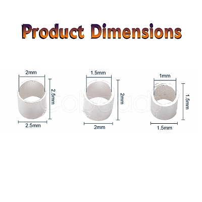 Brass Crimp Beads KK-YW0001-24A-S-1