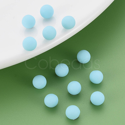 Opaque Acrylic Beads PAB702Y-B01-07-1