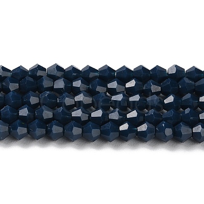 Opaque Solid Color Imitation Jade Glass Beads Strands GLAA-F029-P4mm-09-1