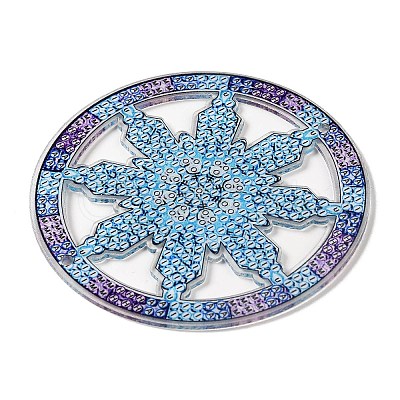 DIY Christmas Snowflake Pendant Decoration Diamond Painting Kits WG77635-01-1