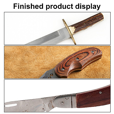 Unfinished Sandalwood for Knife Handle Crafts WOOD-WH0036-07-1