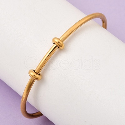 304 Stainless Steel Cuff Bangles BJEW-P394-01G-1