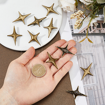 16Pcs Star Alloy Lapel Pins for Backpack Clothes JEWB-FH0002-96AB-1