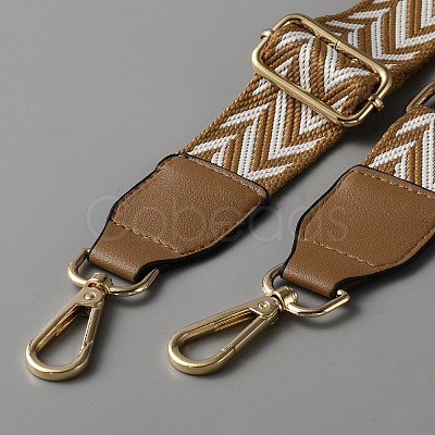 Zig Zag Pattern Cotton Wide Belt Bag Handles FIND-WH0152-22-1