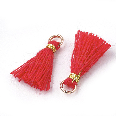 Polycotton(Polyester Cotton) Tassel Pendant Decorations FIND-S281-17-1