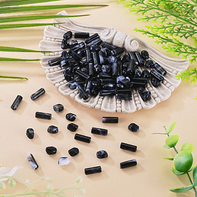 90Pcs 2 Styles Opaque Acrylic Imitation Gemstone Beads OACR-TA0005-14A-1