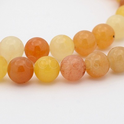 Natural Topaz Jade Round Bead Strands LS-G-P070-24-8mm-1
