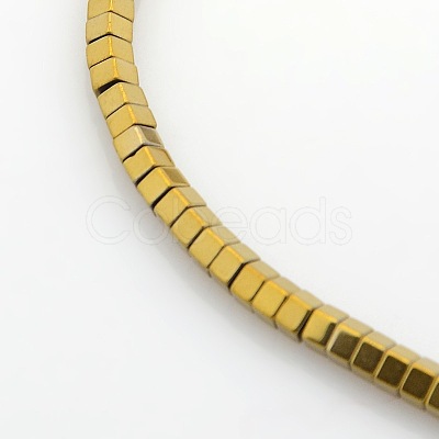 Pentagon Electroplate Non-magnetic Synthetic Hematite Beads Strands G-P046-04C-1