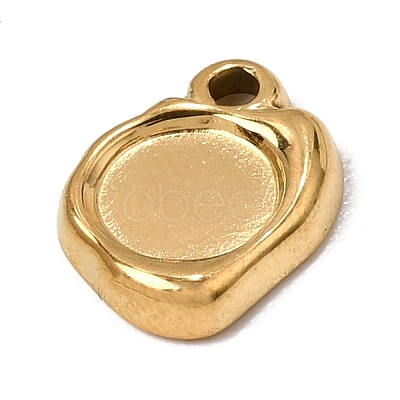 304 Stainless Steel Pendant Cabochon Settings SA-CBA9B1E-01C-G-1