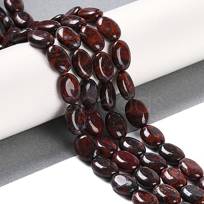 Natural Brecciated Jasper Beads Strands G-H029-A01-01-1